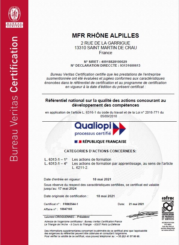  Certificat Qualiopi