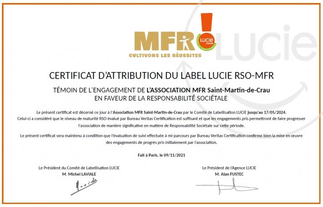 Label Lucie RSO